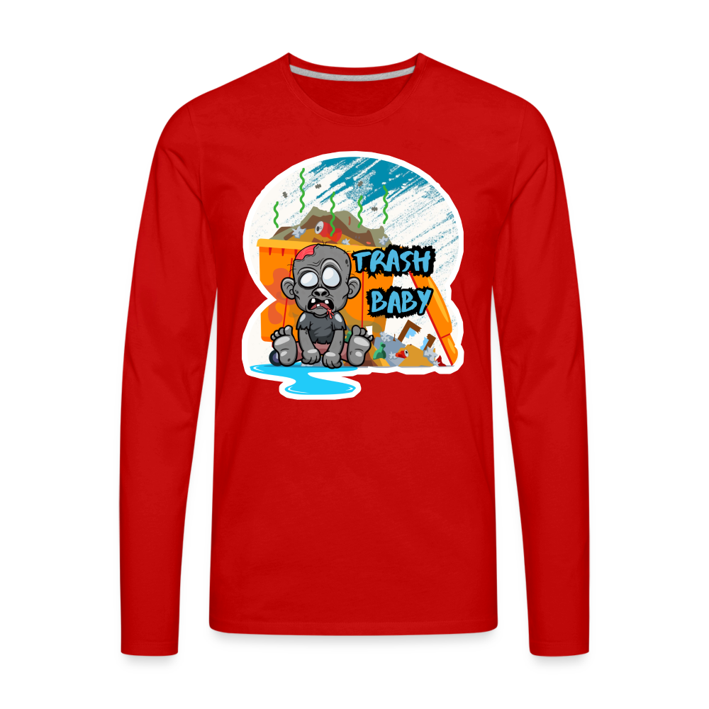 Men's Premium Long Sleeve T-Shirt - red