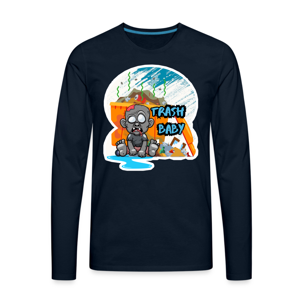 Men's Premium Long Sleeve T-Shirt - deep navy